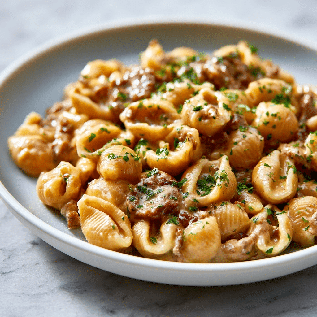 Creamy Beef and Shells: A Hearty Homemade Weeknight Meal 4 Creamy Beef and Shells: A Hearty Homemade Weeknight Meal