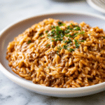 Creamy Ground Beef Orzo with Tomato Cream Sauce: Perfect One-Pot Dinner 6 Creamy Ground Beef Orzo with Tomato Cream Sauce: Perfect One-Pot Dinner