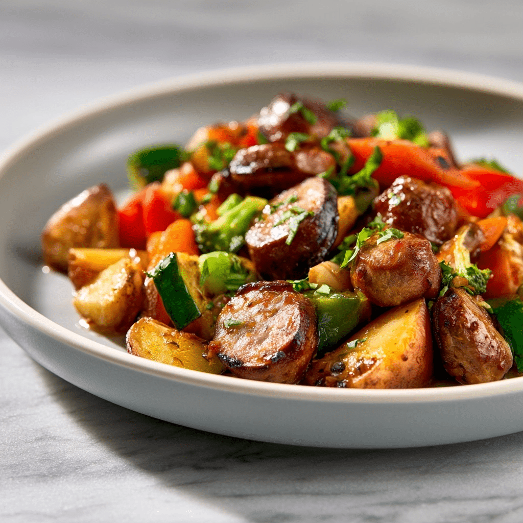 Simple Sausage and Veggies Skillet: A Quick Weeknight Meal 4 Simple Sausage and Veggies Skillet: A Quick Weeknight Meal