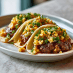 Perfect Street Corn Smash Burger Tacos: A Savory Twist