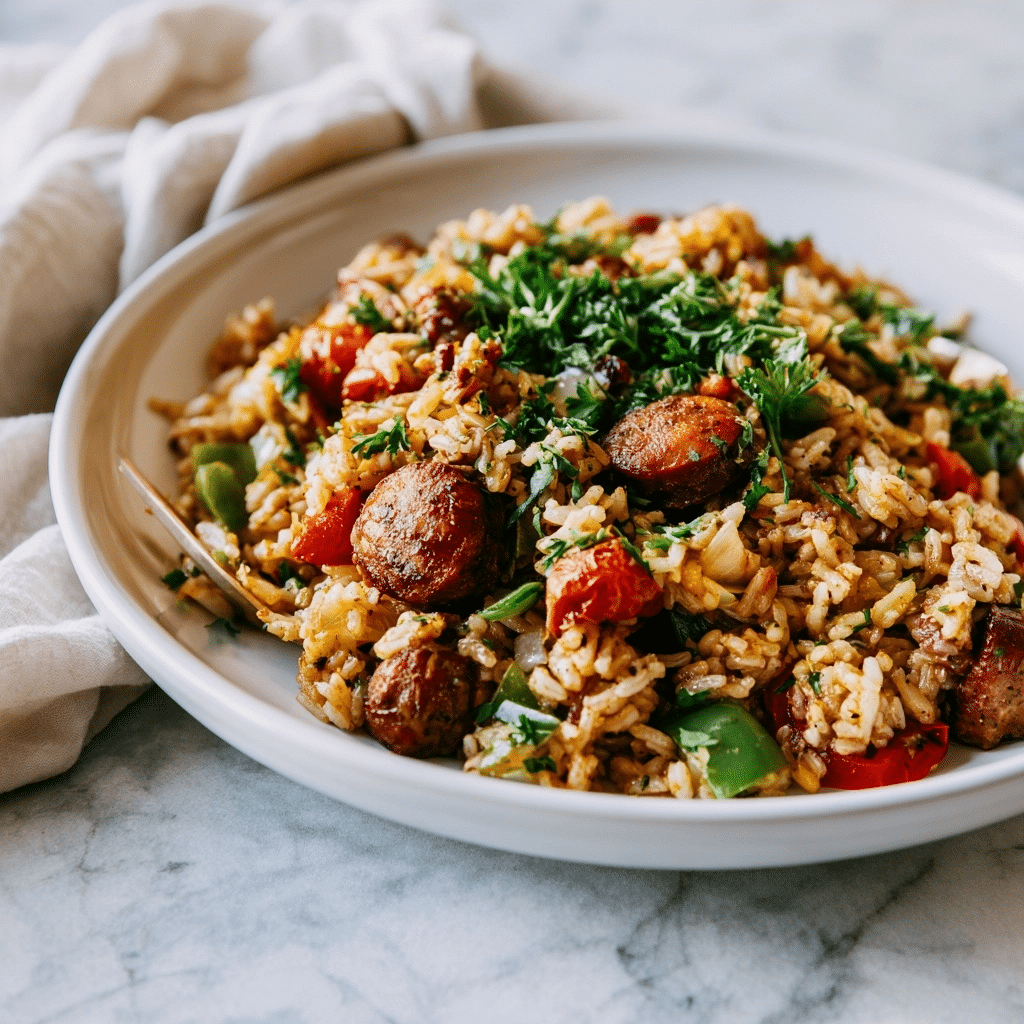 Simple Cajun Sausage and Rice Skillet: A Quick Weeknight Meal 5 image 1783126630873