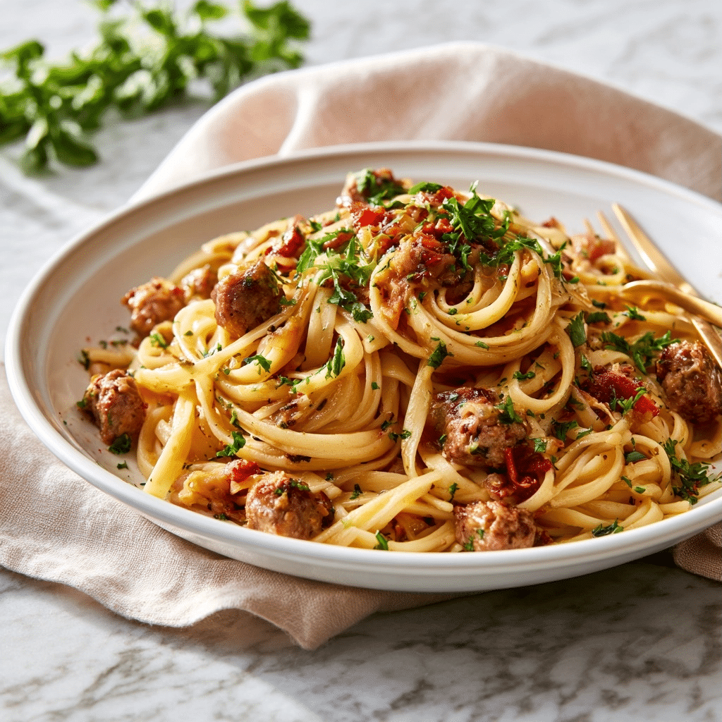 Easy Spicy Cajun Sausage Pasta: A Creamy Weeknight Dinner 5 image 1783205539986