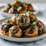 Easy Slow Cooker Salisbury Steak Meatballs: Savory Comfort