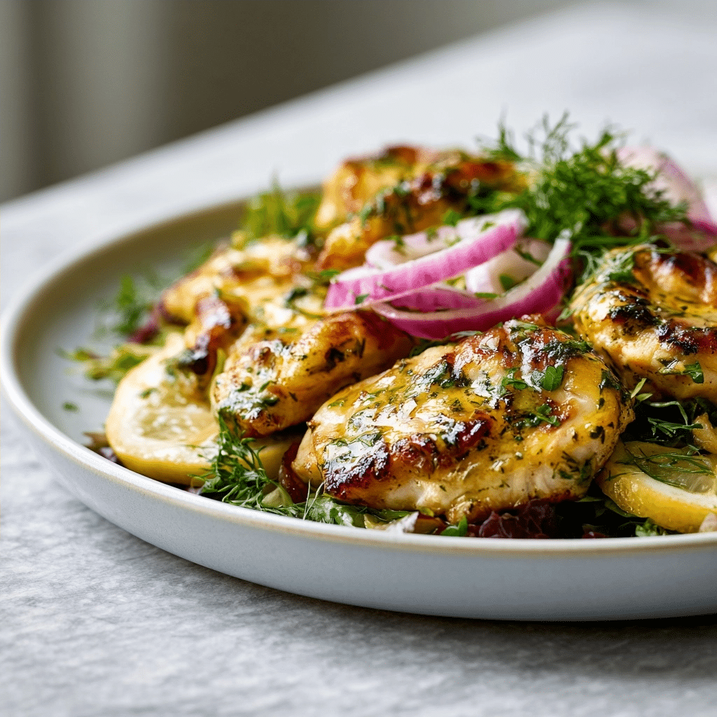 Healthy Mediterranean Lemon-Dill Chicken Bowls: Easy Recipe 4 Healthy Mediterranean Lemon-Dill Chicken Bowls: Easy Recipe