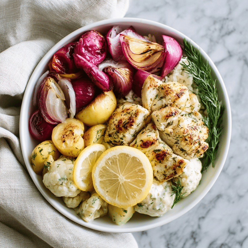 Healthy Mediterranean Lemon-Dill Chicken Bowls: Easy Recipe 5 image 1783376112600