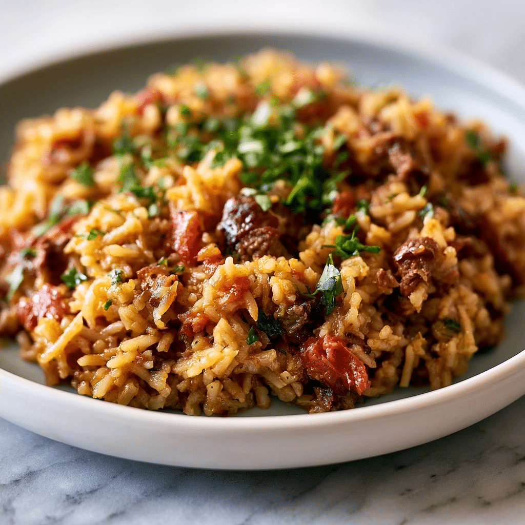 Simple One Pot Cheesy Cajun Beef Rice: Easy Weeknight Meal