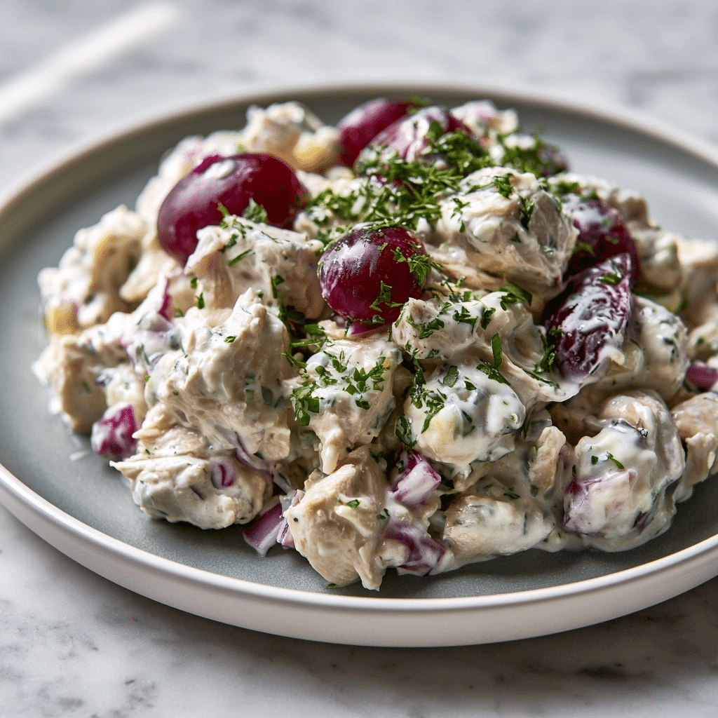 Creamy Tzatziki Chicken Salad: A Refreshing Healthy Meal