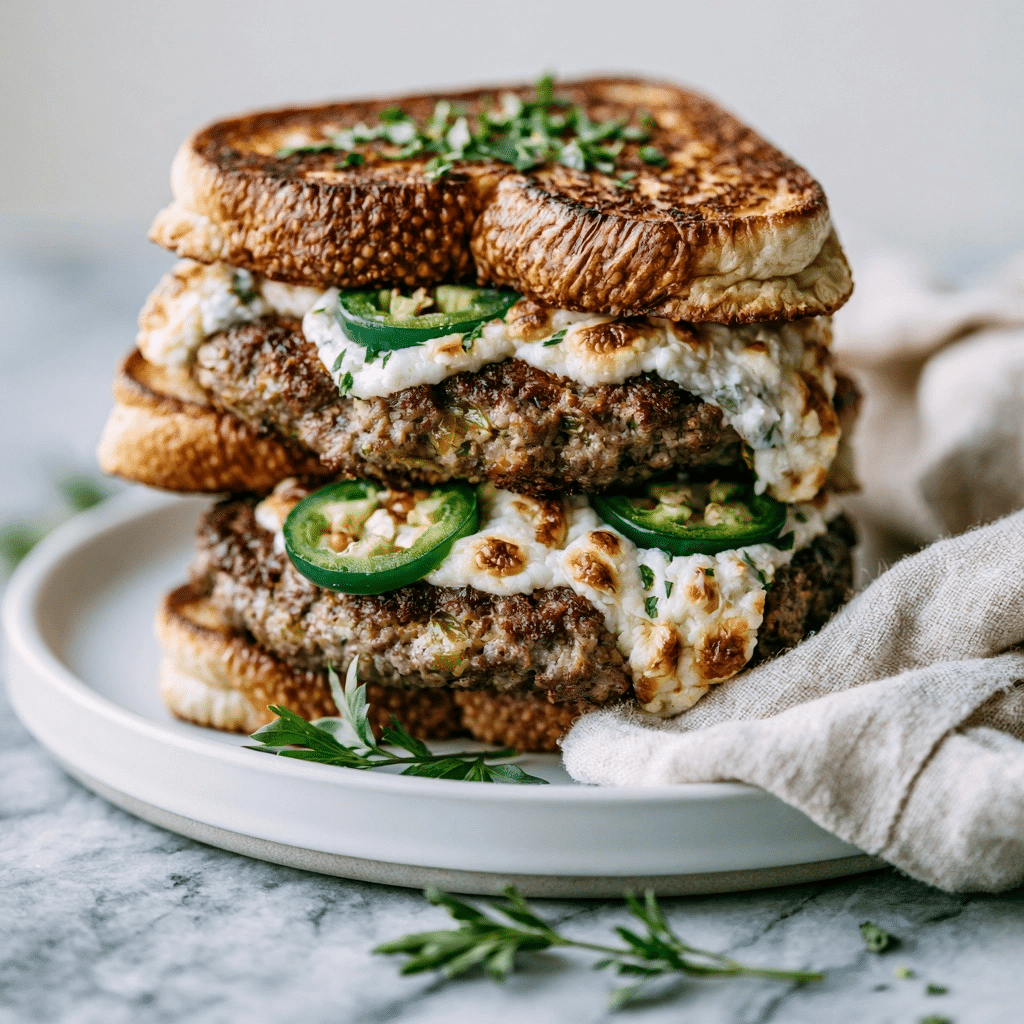 Delicious Jalapeño Popper Patty Melts: A Cheesy Masterpiece 5 image 1783986283009