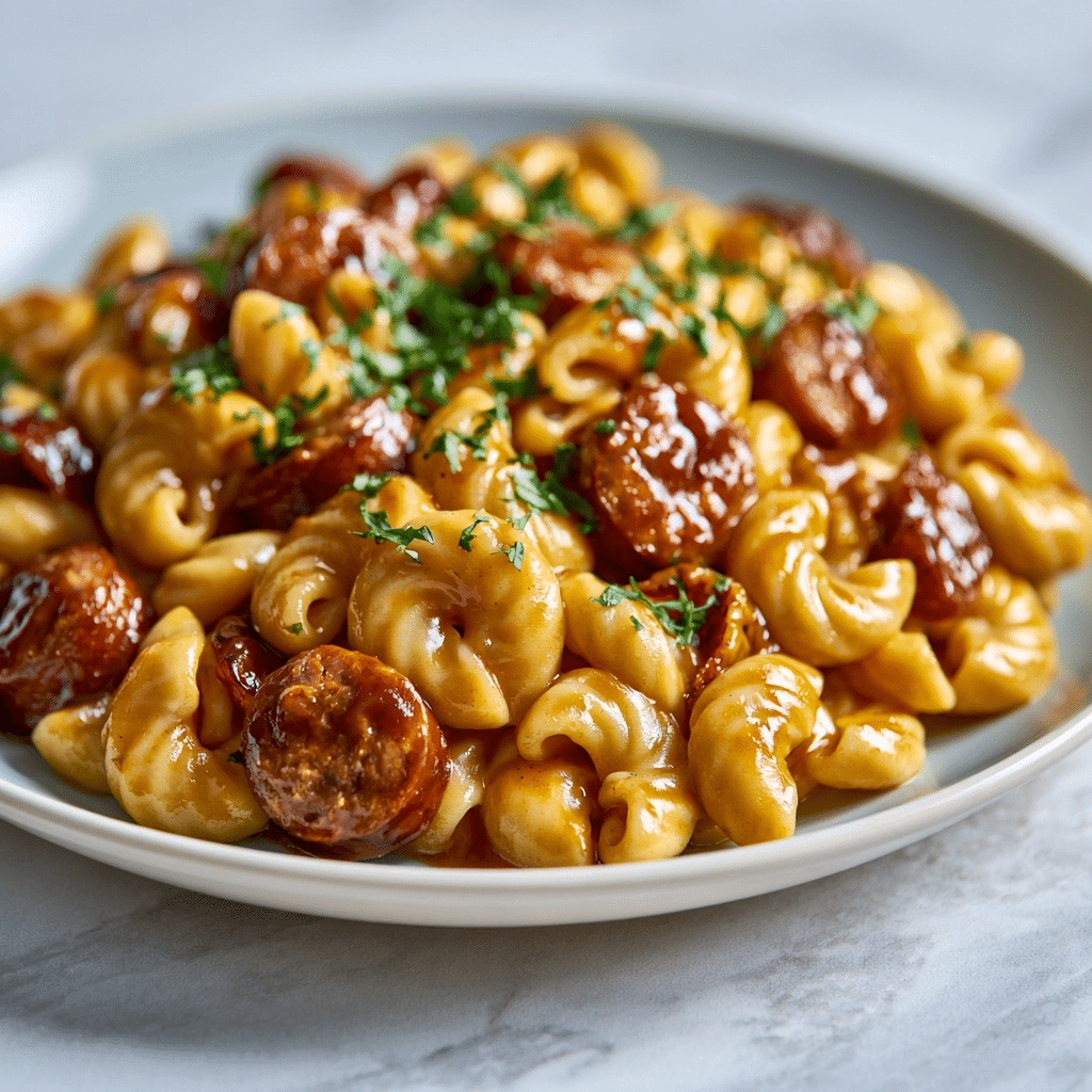 Easy One-Pot Honey BBQ Sausage Pasta: A Creamy Family Meal