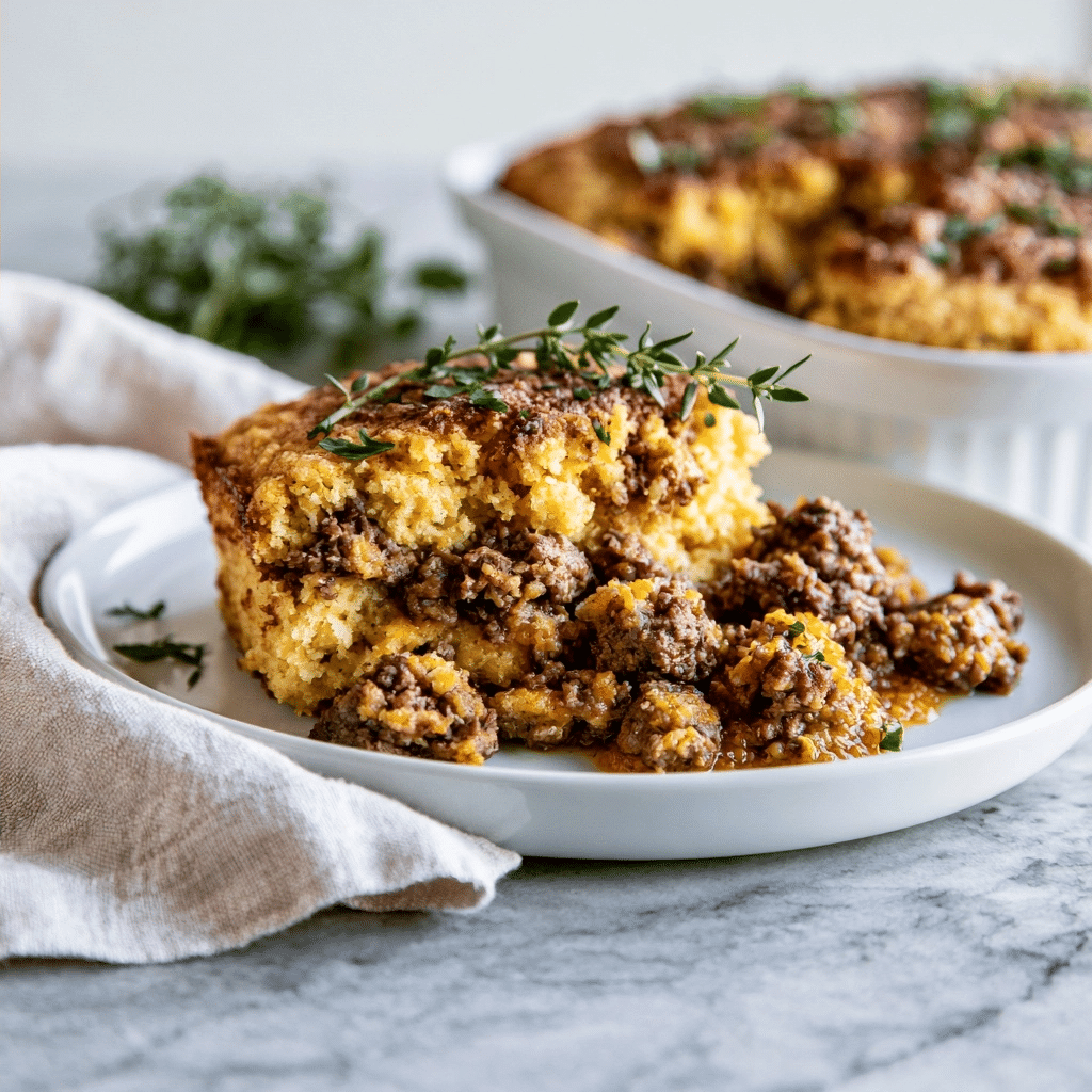Perfect Ground Beef Cornbread Casserole: A Savory One-Pan Meal 5 image 1784478825822