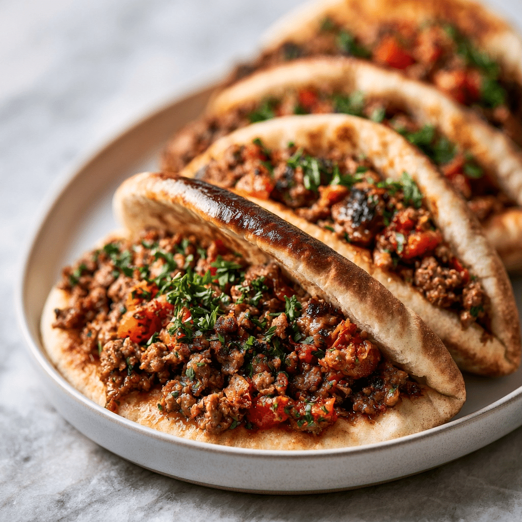 Easy Mediterranean Ground Beef Pita Pockets: Quick Recipe 4 Easy Mediterranean Ground Beef Pita Pockets: Quick Recipe