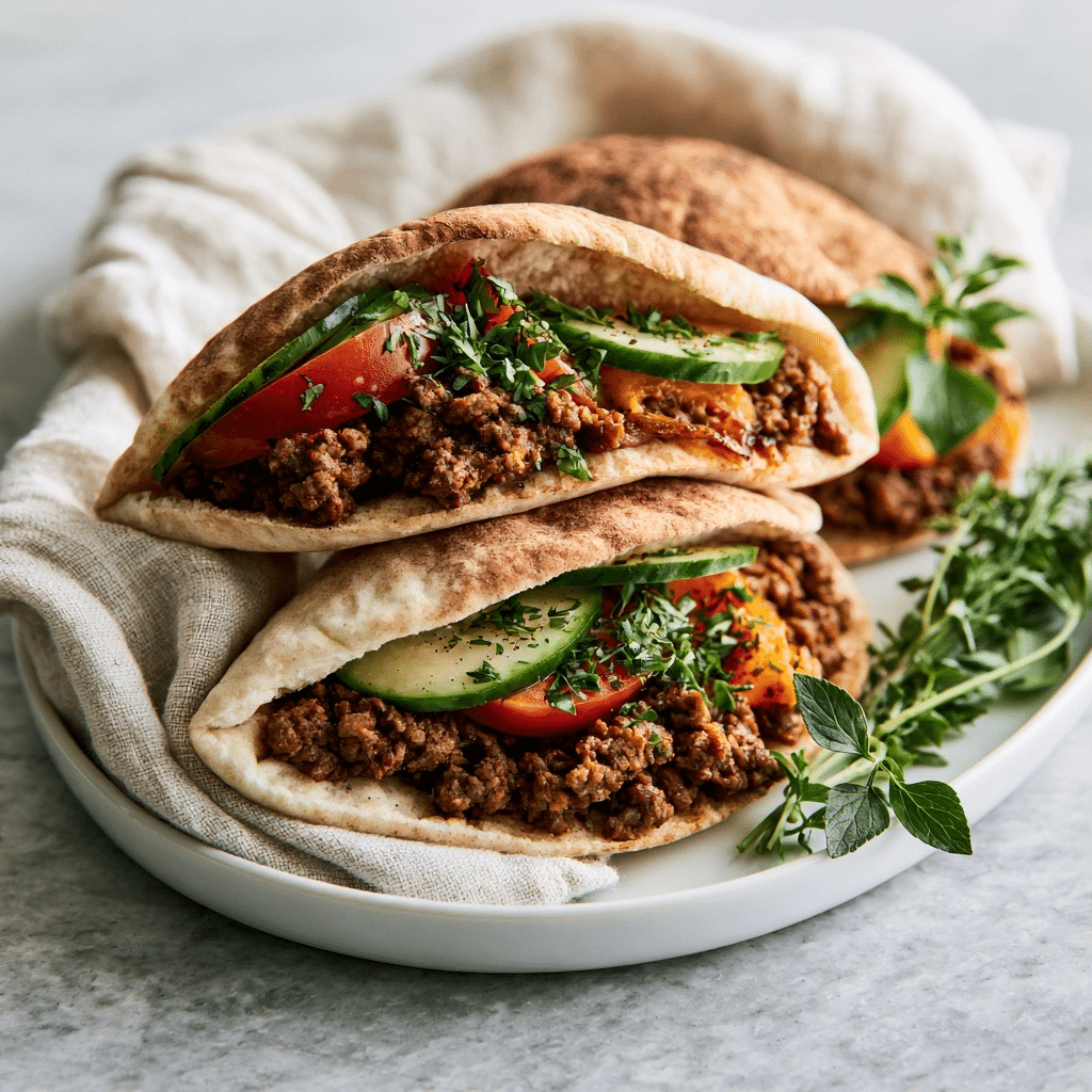 Easy Mediterranean Ground Beef Pita Pockets: Quick Recipe 5 image 1784478895144