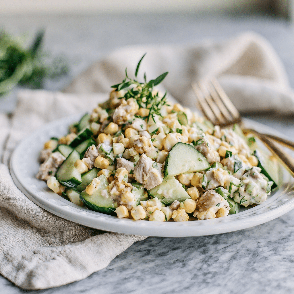 Creamy Street Corn Cucumber Chicken Salad: The Perfect Dish 5 image 1784508530086