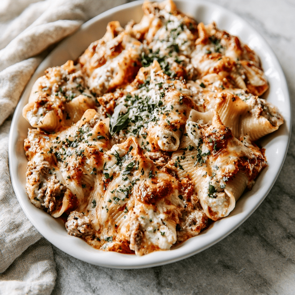 Delicious Cheesy Baked Beef and Ricotta Stuffed Shells 5 image 1784508752984