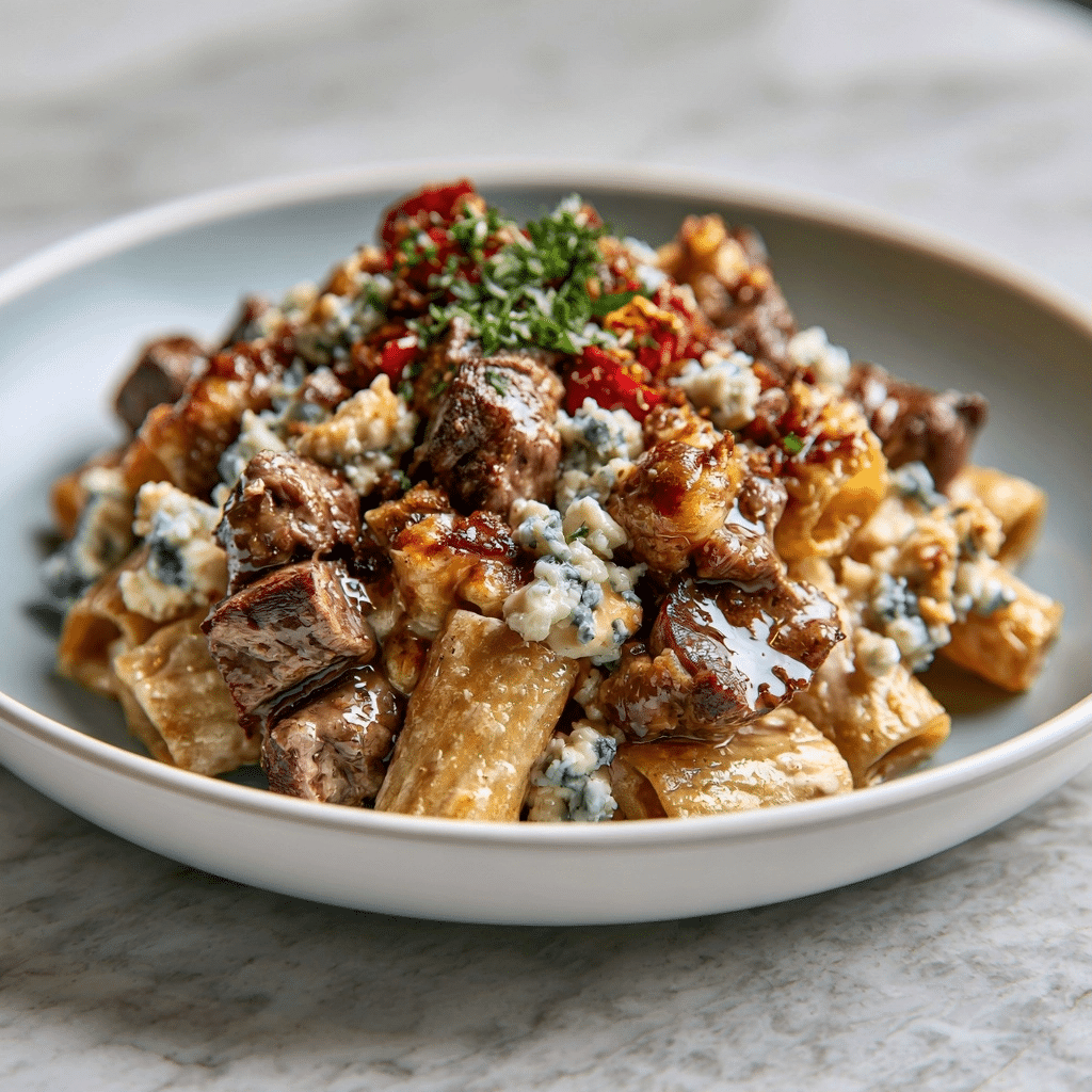 Easy Steak & Blue Cheese Rigatoni Bake: A Gourmet Meal 1 Easy Steak & Blue Cheese Rigatoni Bake: A Gourmet Meal