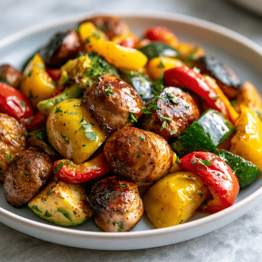 Healthy Air Fryer Chicken Sausage and Veggies: Perfect Dinner 4 Healthy Air Fryer Chicken Sausage and Veggies: Perfect Dinner