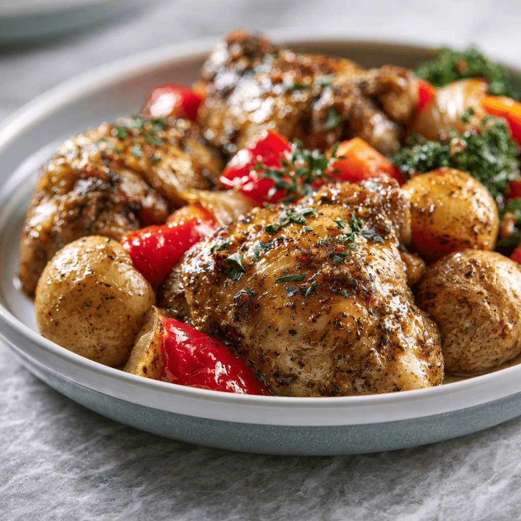Simple Crockpot Garlic Herb Chicken & Veggies: Weeknight Win