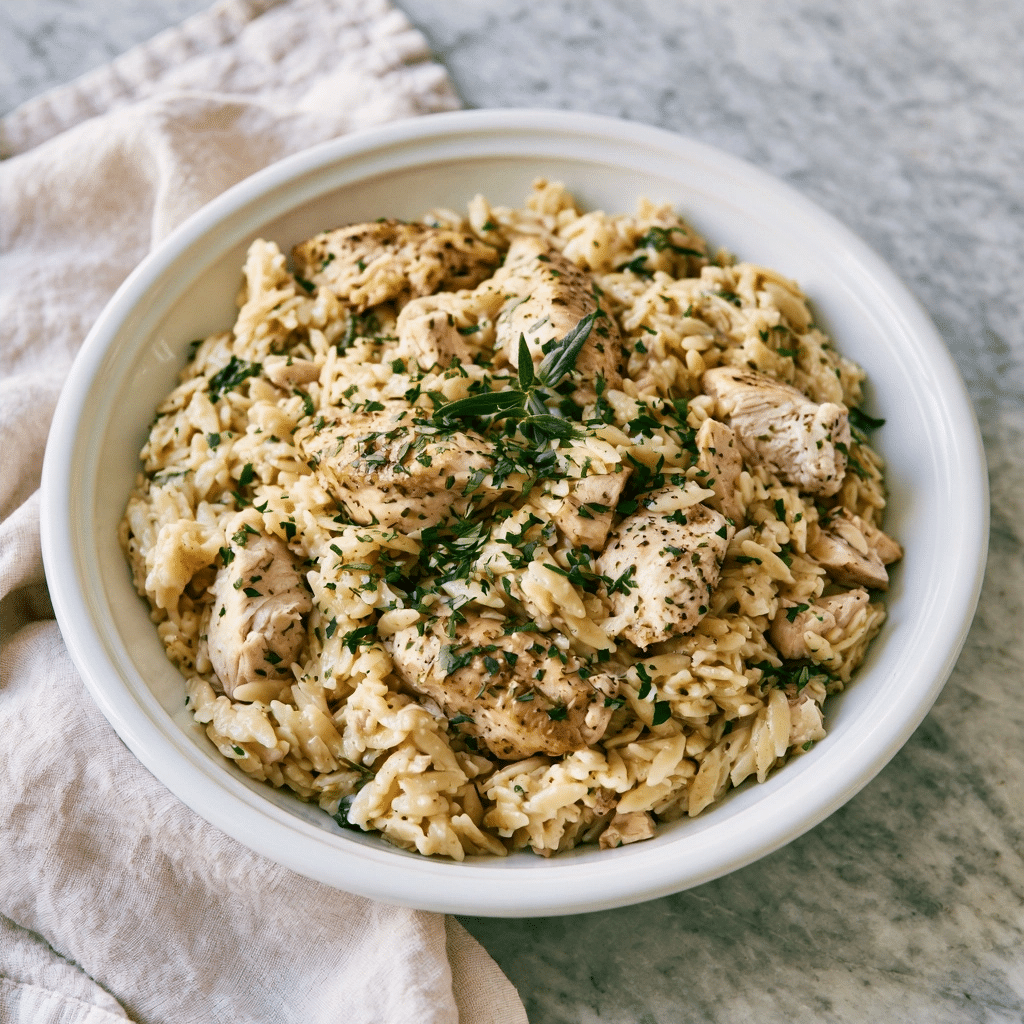 Healthy High Protein Chicken Orzo: A Creamy One-Pan Meal 5 image 1784855719540