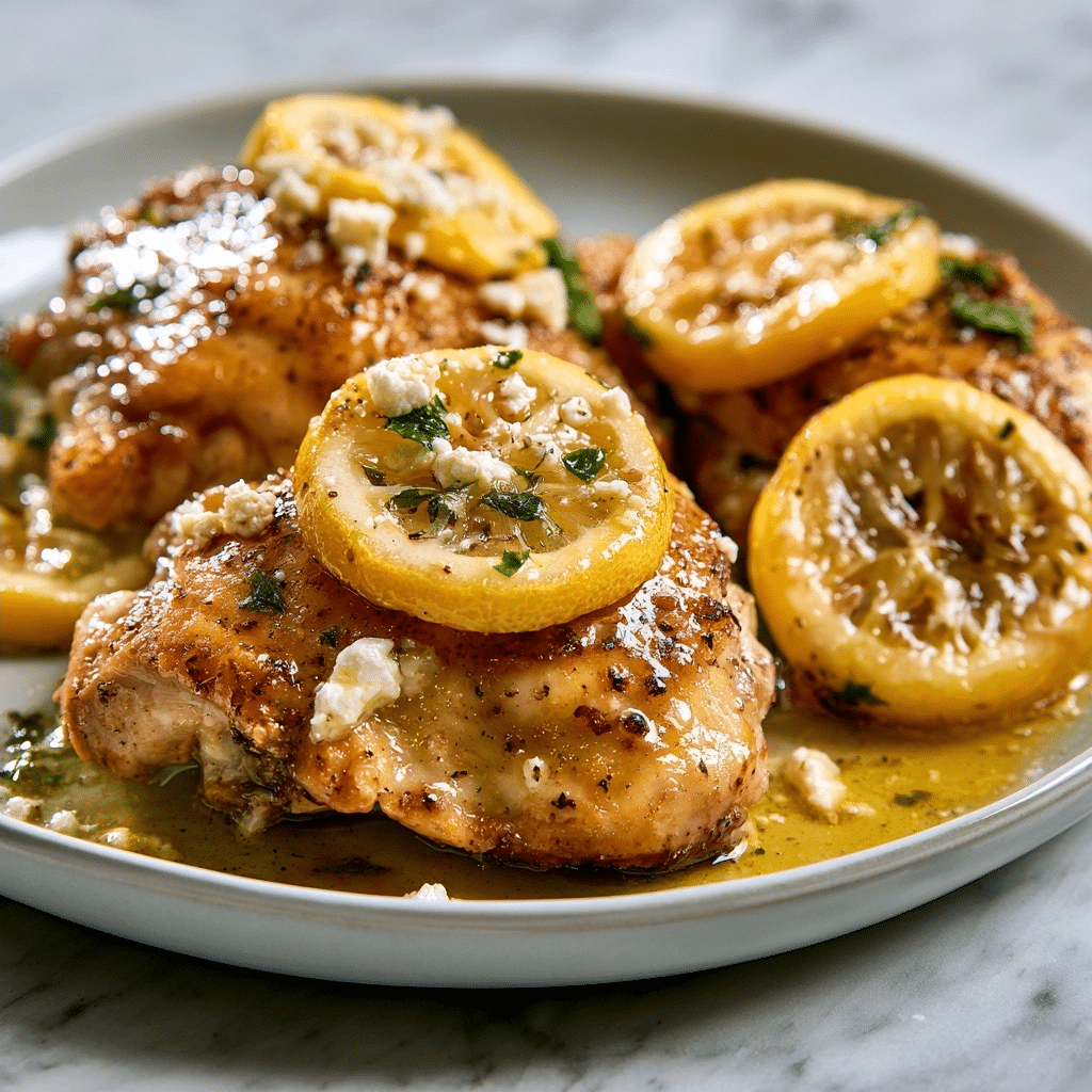 Perfect Greek Chicken with Lemon and Feta: Simple Baking