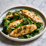 Healthy Garlic Chicken with Broccoli and Spinach: Simple Recipe