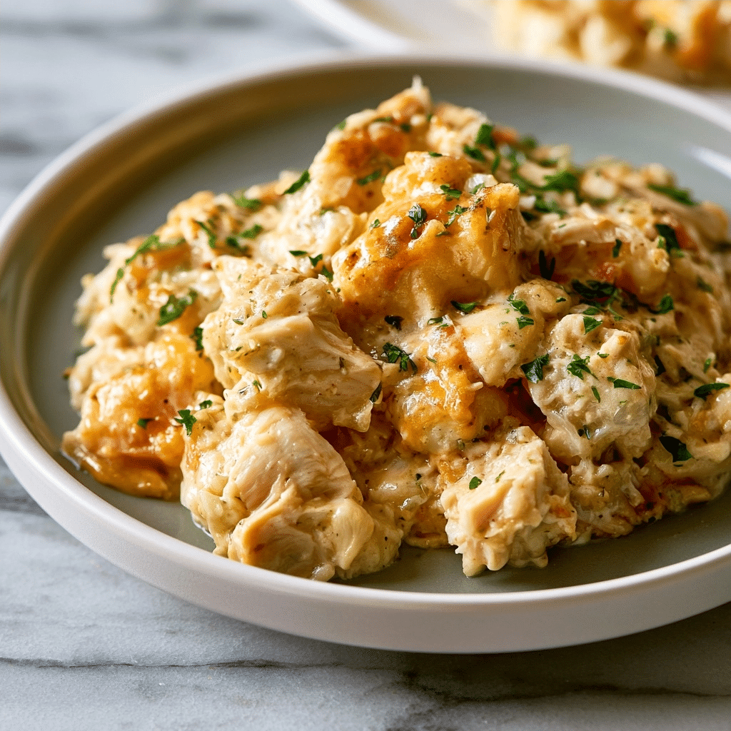Simple No Peek Chicken Casserole: Effortless Family Dinner