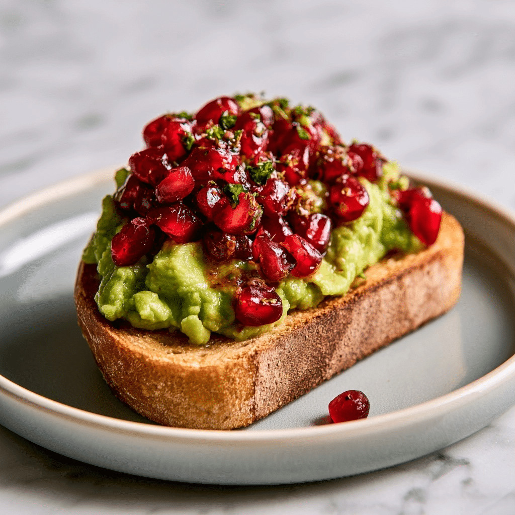 Healthy Avocado Toast with Pomegranate Salsa: A Perfect Snack