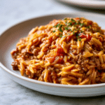 Creamy Ground Beef Orzo: A Comforting One-Pot Meal