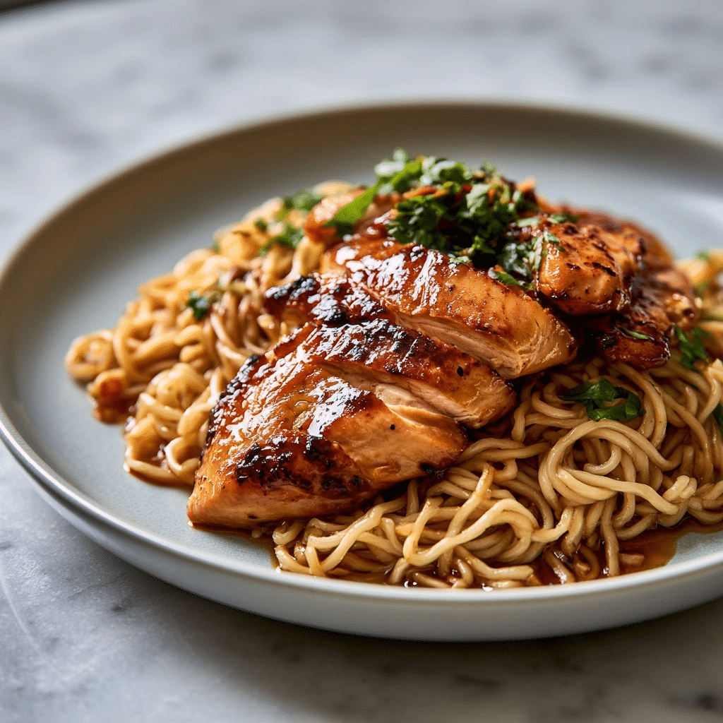 Simple Ginger Glazed Chicken Ramen: A Savory Comfort Bowl