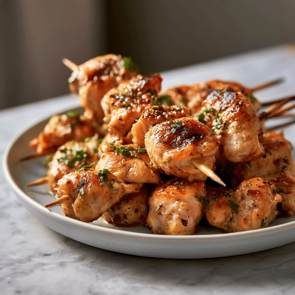 Easy Garlic Parmesan Chicken Skewers: A Savory Masterpiece 4 Easy Garlic Parmesan Chicken Skewers: A Savory Masterpiece