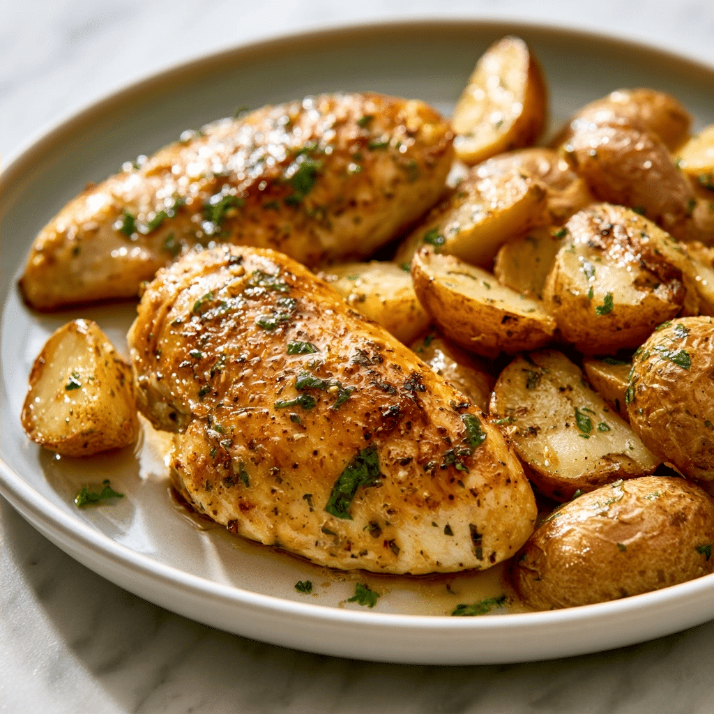 Perfect Garlic Parmesan Chicken and Potatoes: A Simple Dinner 4 Perfect Garlic Parmesan Chicken and Potatoes: A Simple Dinner