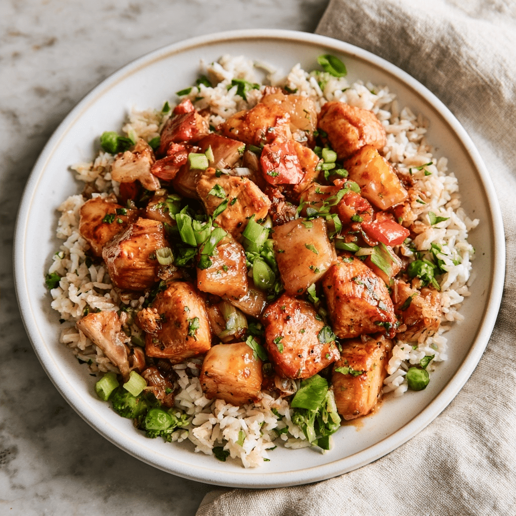 Delicious Hawaiian Chicken with Coconut Rice: Easy Recipe 5 image 1787359485157