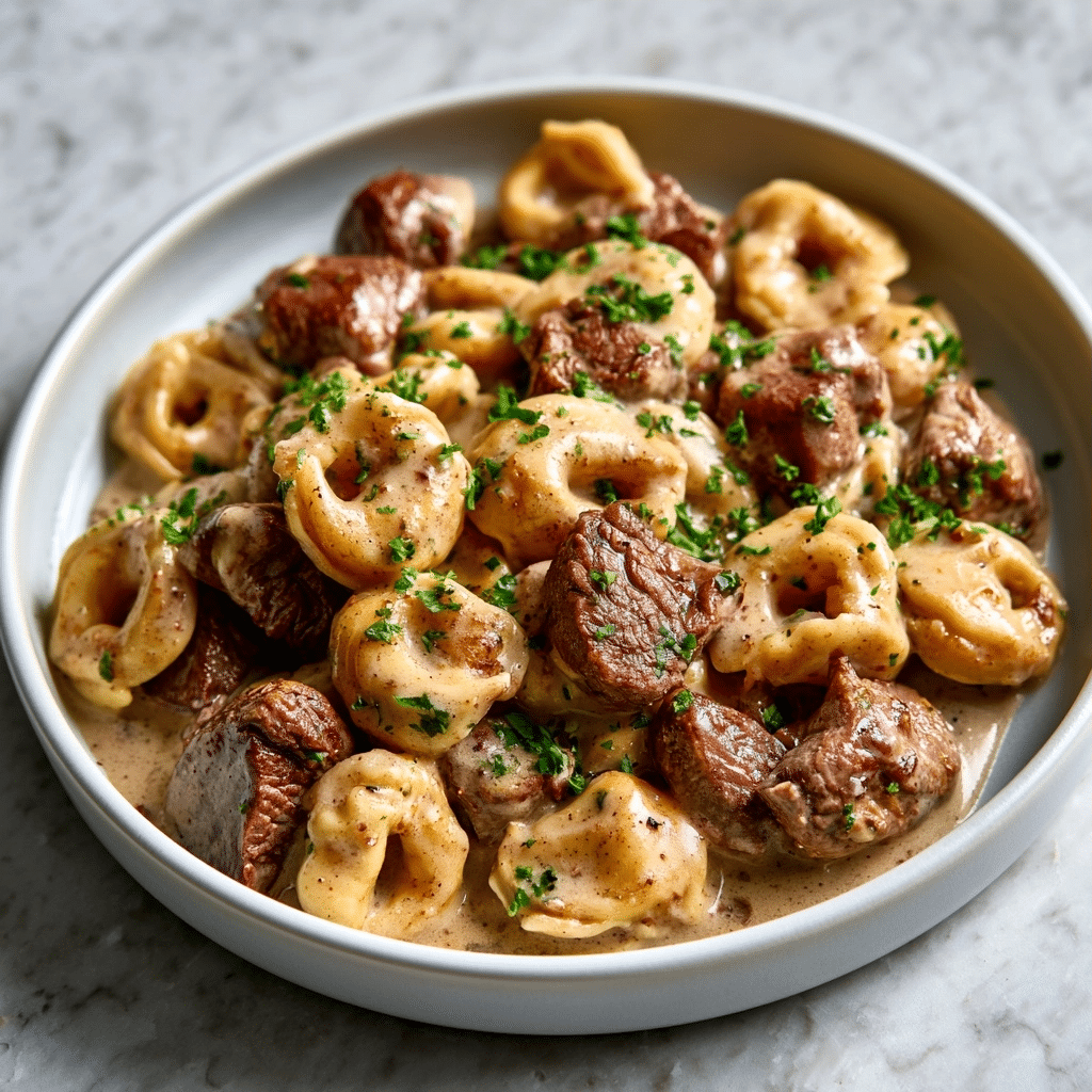Creamy Cowboy Butter Tortellini Steak Bites: Easy Dinner