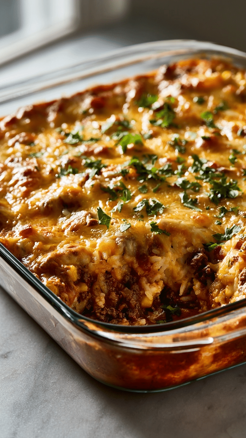 Simple Beef Enchilada Casserole with Rice: Easy Weeknight Meal 4 image 1787794180560