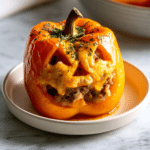Easy Jack-O’-Lantern Stuffed Peppers: A Spooky Dinner