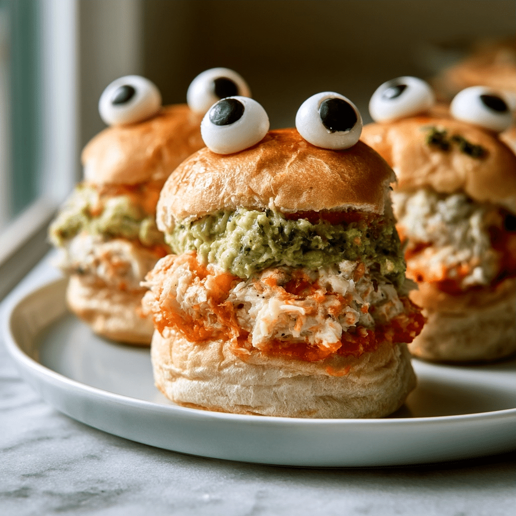 Easy Halloween Monster Chicken Sliders: A Spooky Treat