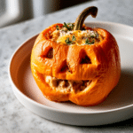 Easy Jack-O’-Lantern Stuffed Peppers: A Spooky Dinner